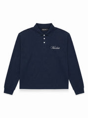 Signature Long Sleeve Polo Shirt - Navy