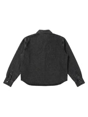 Denim Signature Long Sleeve Shirt - Charcoal