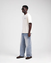 Relaxed Fit Denim Jeans - Washed Blue