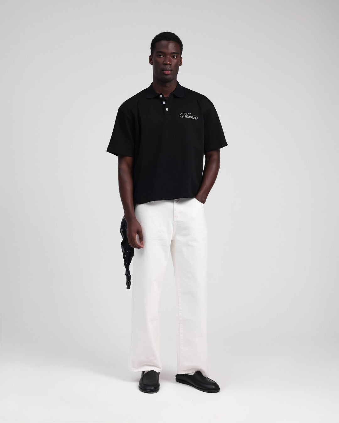 Signature Short Sleeve Polo Shirt - Black