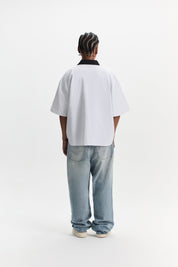 Striped Signature Short Sleeve Shirt - White/Black