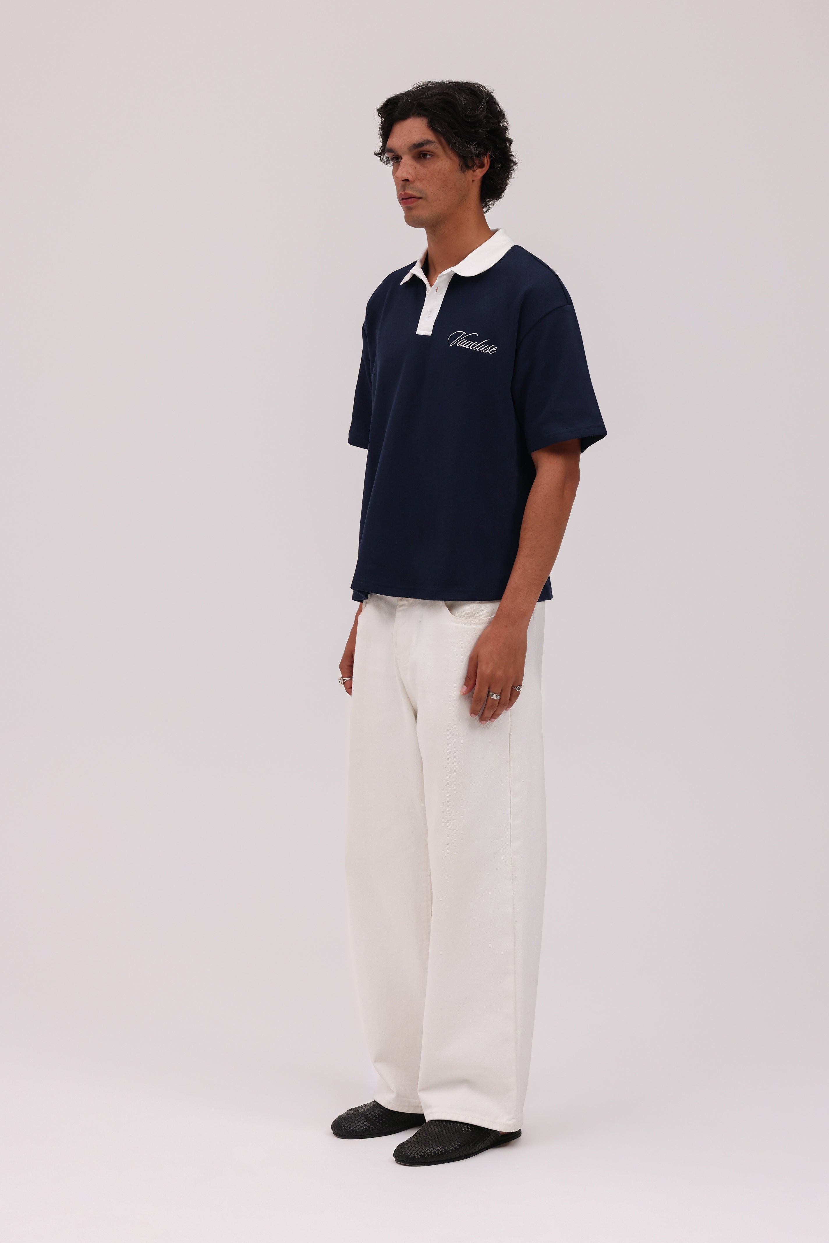 Signature Short Sleeve Polo Shirt - Navy