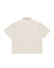 Signature Short Sleeve Two Tone Polo Shirt - Cream/Beige