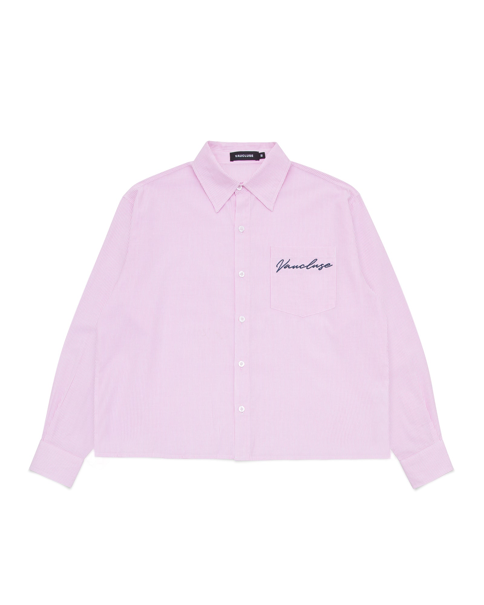 Striped Signature Long Sleeve Shirt - Rose