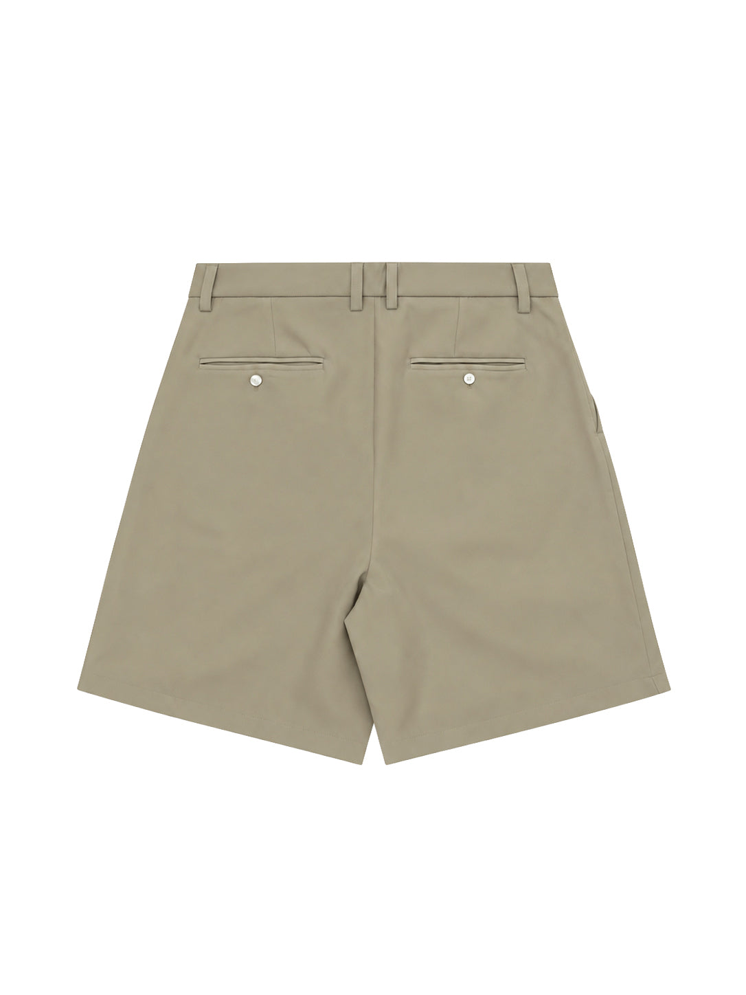 Pleated Shorts - Taupe
