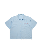 Striped Signature Short Sleeve Shirt - White/Blue