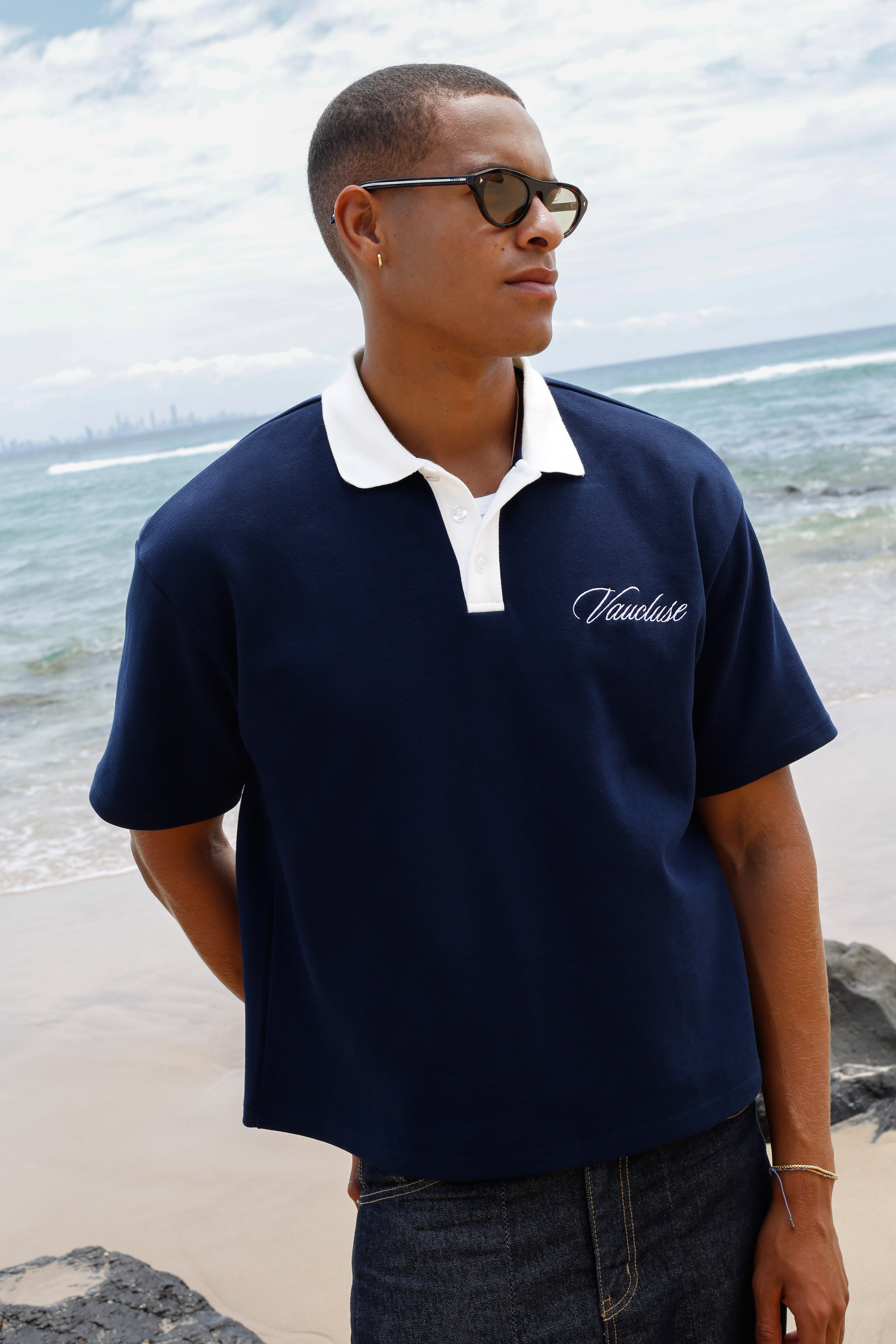 Signature Short Sleeve Polo Shirt - Navy