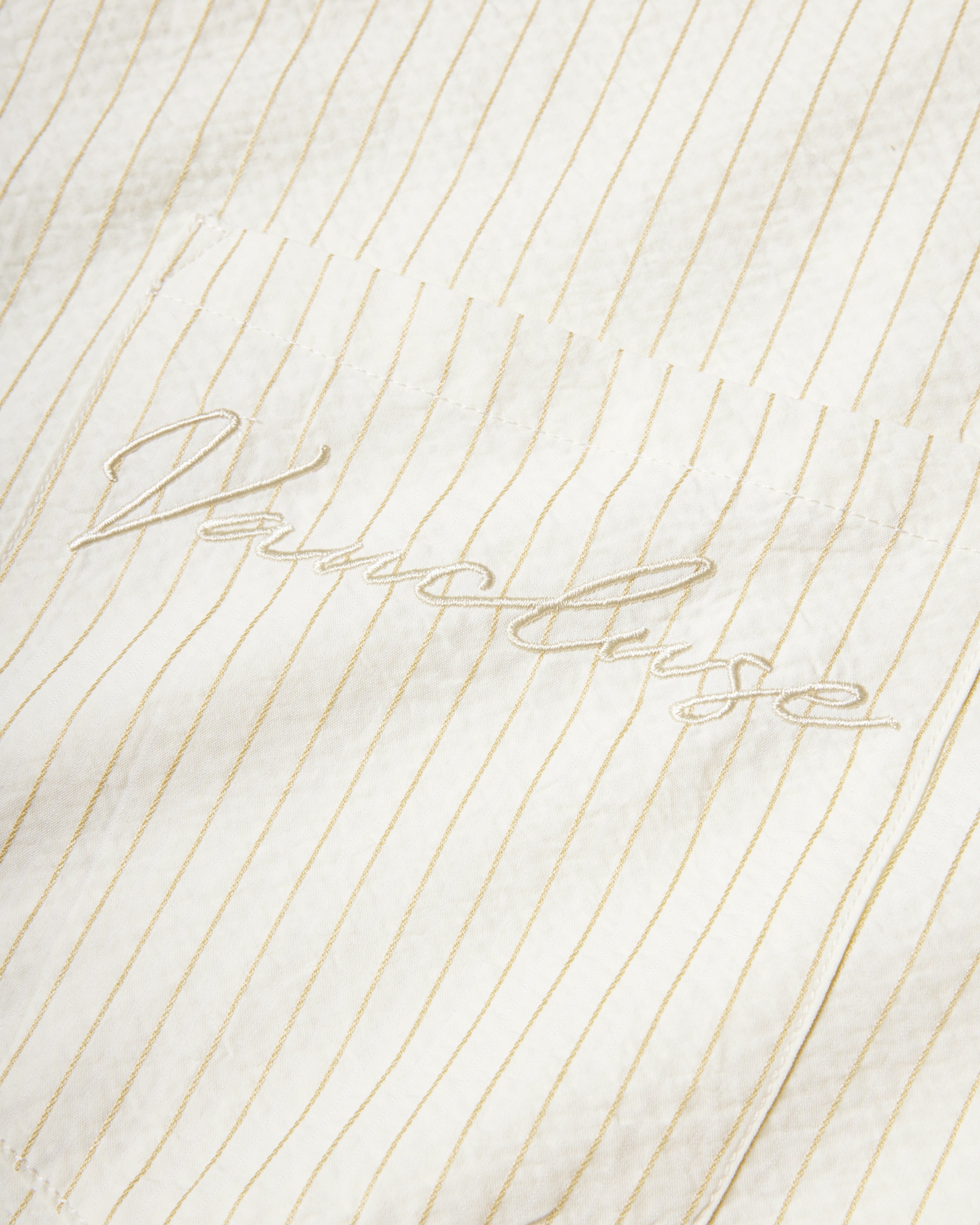 Striped Signature Long Sleeve Shirt - Cream/Brown