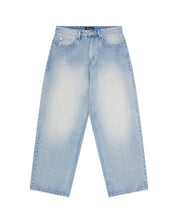 Relaxed Fit Denim Jeans - Washed Blue