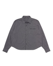 Checkered Signature Long Sleeve Shirt - Charcoal/White