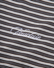 Striped Long Sleeve T-Shirt - Grey/Brown