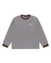 Striped Long Sleeve T-Shirt - Grey/Brown