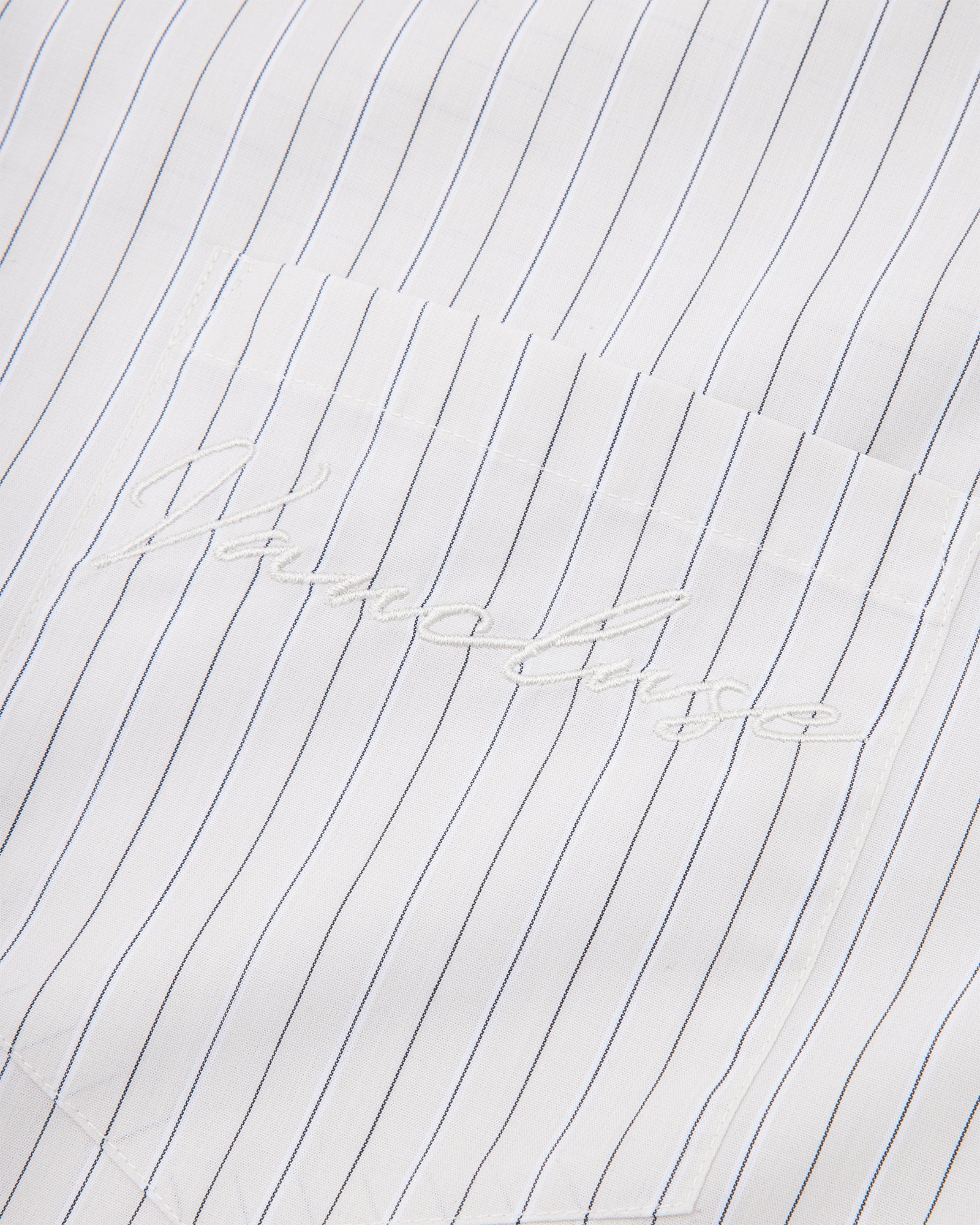 Striped Signature Long Sleeve Shirt - Beige/Black