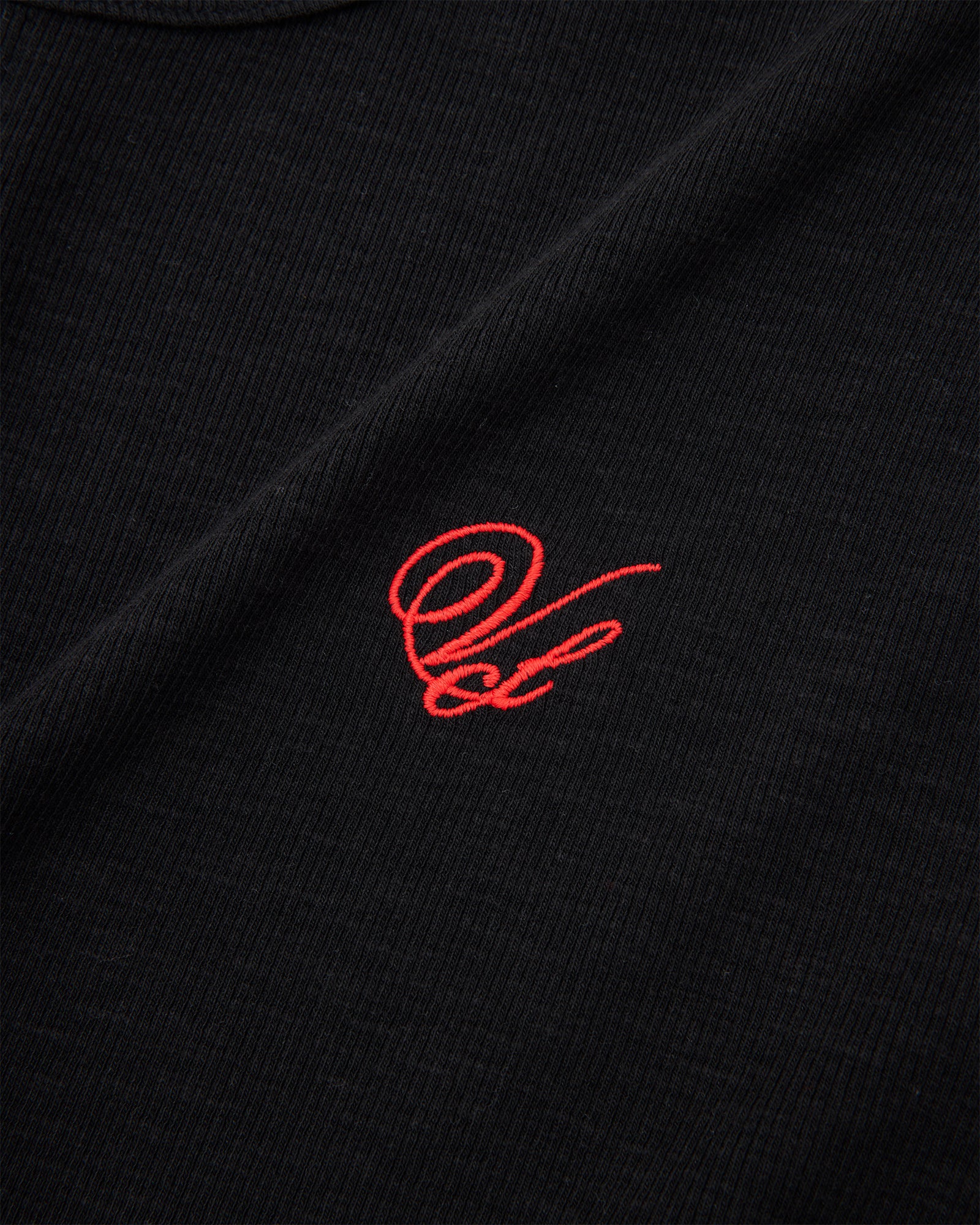 Short Sleeve Henley Shirt - Black