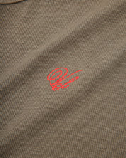 Short Sleeve Henley Shirt - Olive