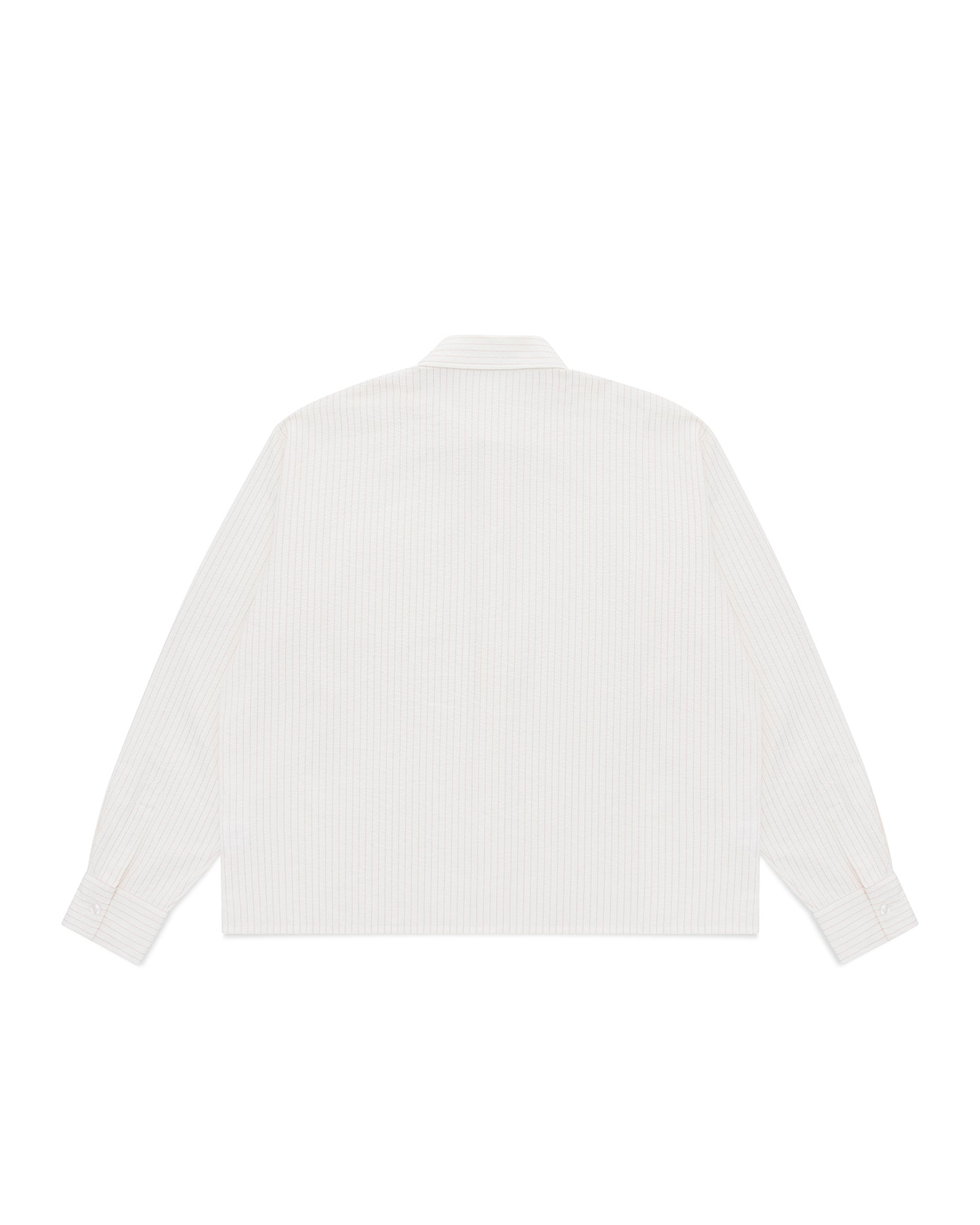 Striped Signature Long Sleeve Shirt - Off White/Pink