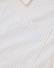 Striped Signature Long Sleeve Shirt - Off White/Pink