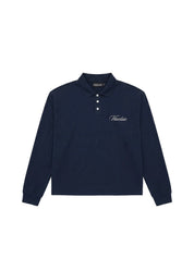 Signature Long Sleeve Polo Shirt - Navy