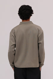 Signature Long Sleeve Polo Shirt - Muted Olive