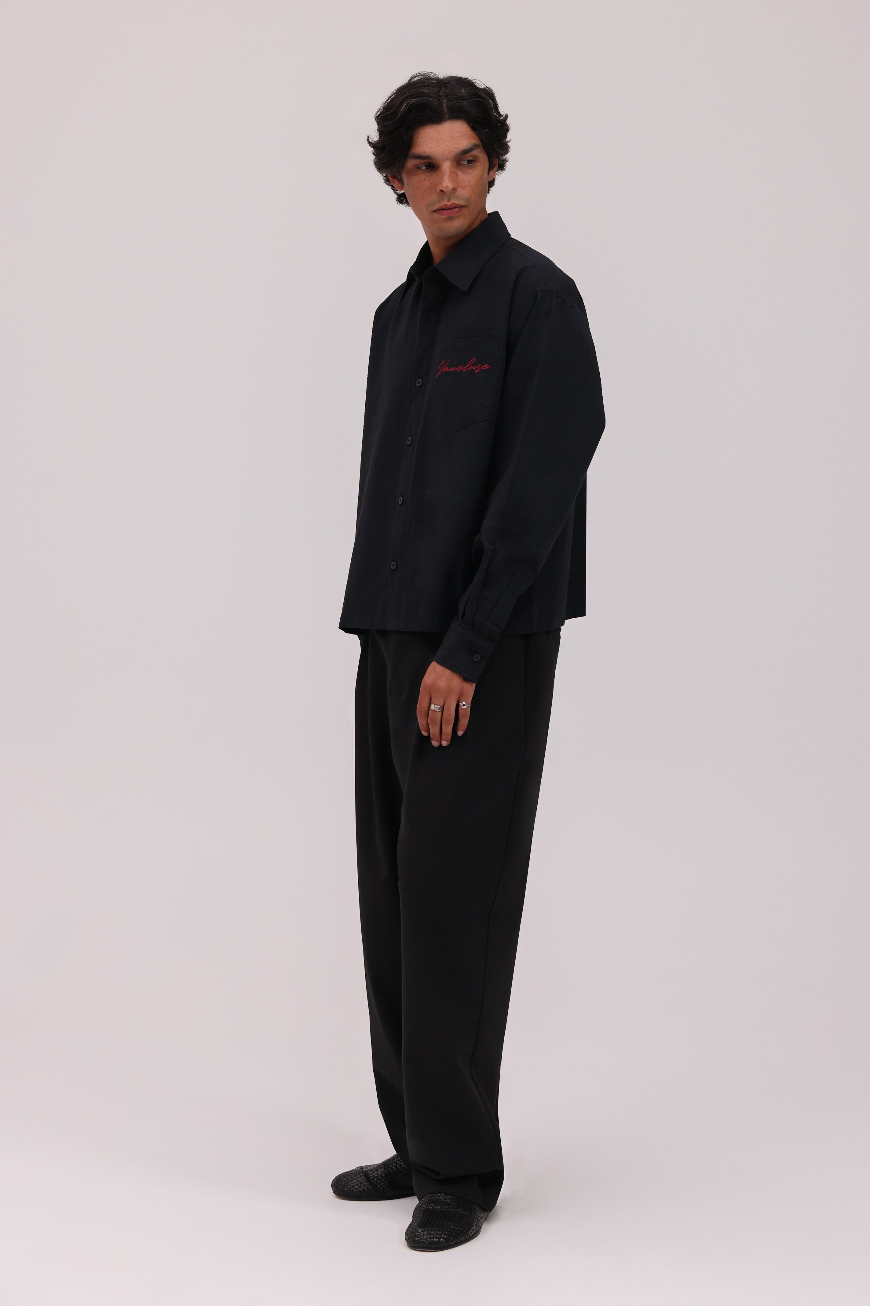 Signature Long Sleeve Shirt - Black