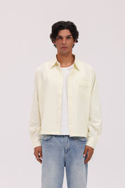 Striped Signature Long Sleeve Shirt - Cream/Brown