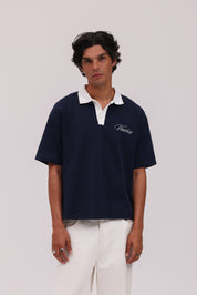 Signature Short Sleeve Polo Shirt - Navy