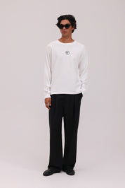 Heritage Long Sleeve Waffle - White