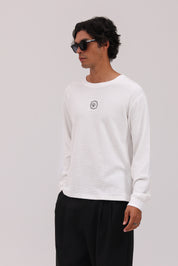Heritage Long Sleeve Waffle - White