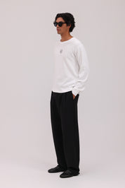 Heritage Long Sleeve Waffle - White
